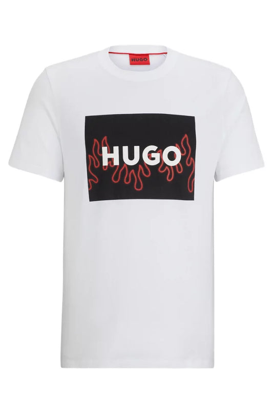 Hugo Boss Playera con logo con llamas