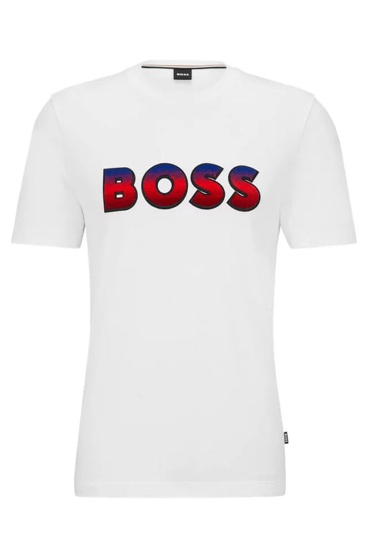 HUGO BOSS Playera con logo de efecto degradado